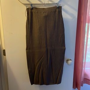 NWT Free People brown knit midi
